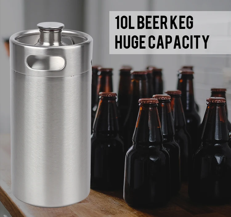 Homebrew 10 Liter Beer Keg Stainless Steel Mini Draft Beer Barrel Beer