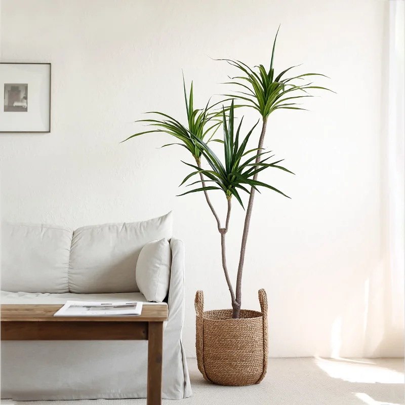 

High-quality Dracaena fragrans artificial tree for indoor decoration green plants Palm Tree fake tree 145cm, High-quality natural color