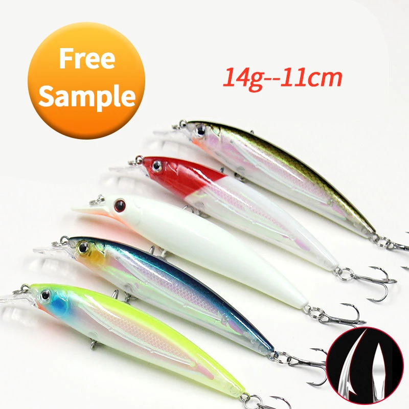 

China Lot Saltwater 26G 60G Artificial 3D Eyes Minnow Fishing Lures Sets