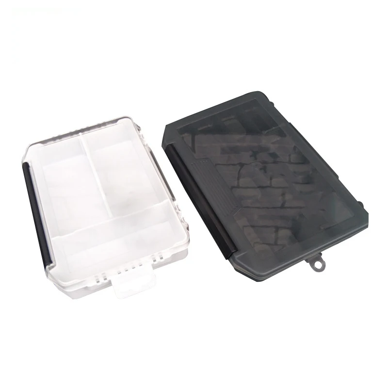 

Plastic Fishing Lure Squid Jig Accessories Box, Gray/white