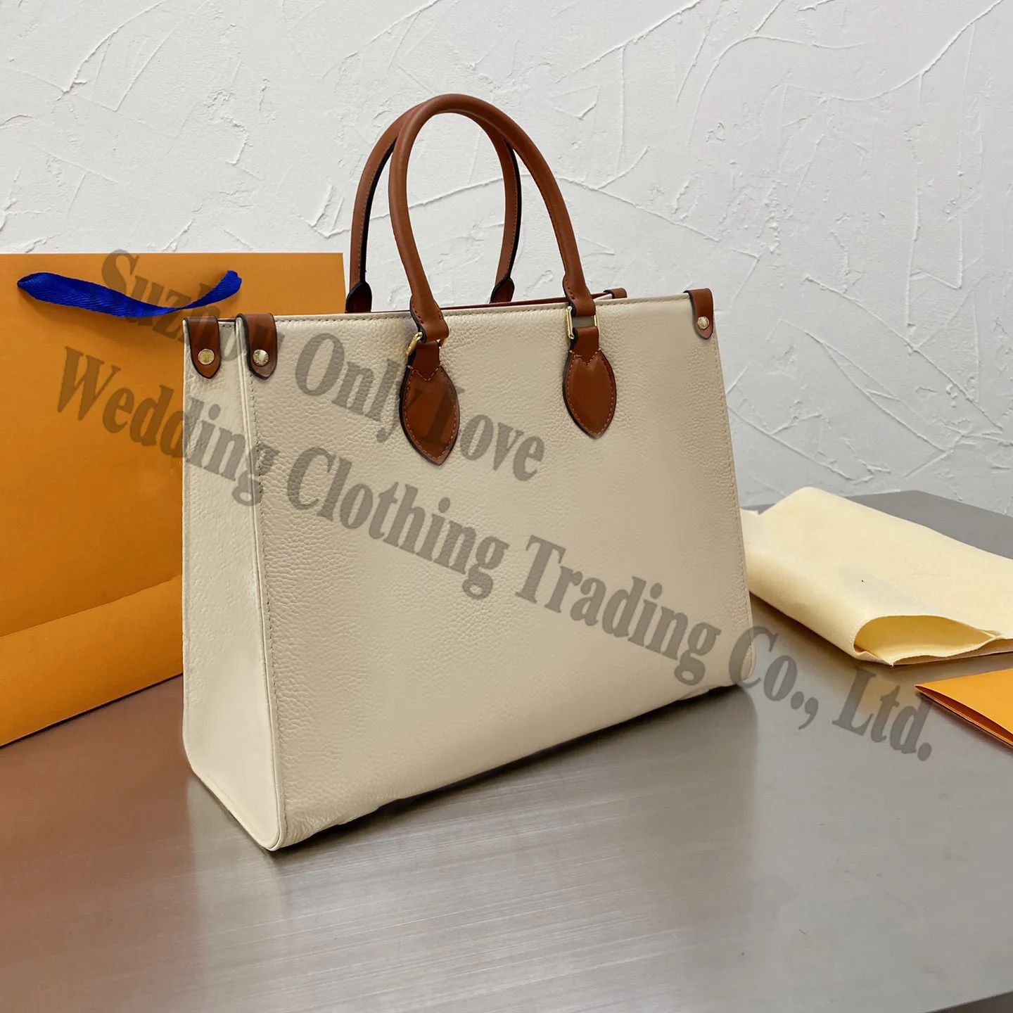 

Fashion Ivory Black Women rectangle square Tote bag Hand bags