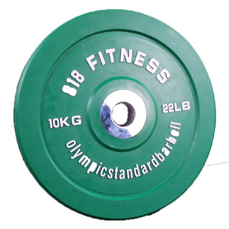 

wholesale 20kg gym fitness power training rubber weight plate set, Picture shows