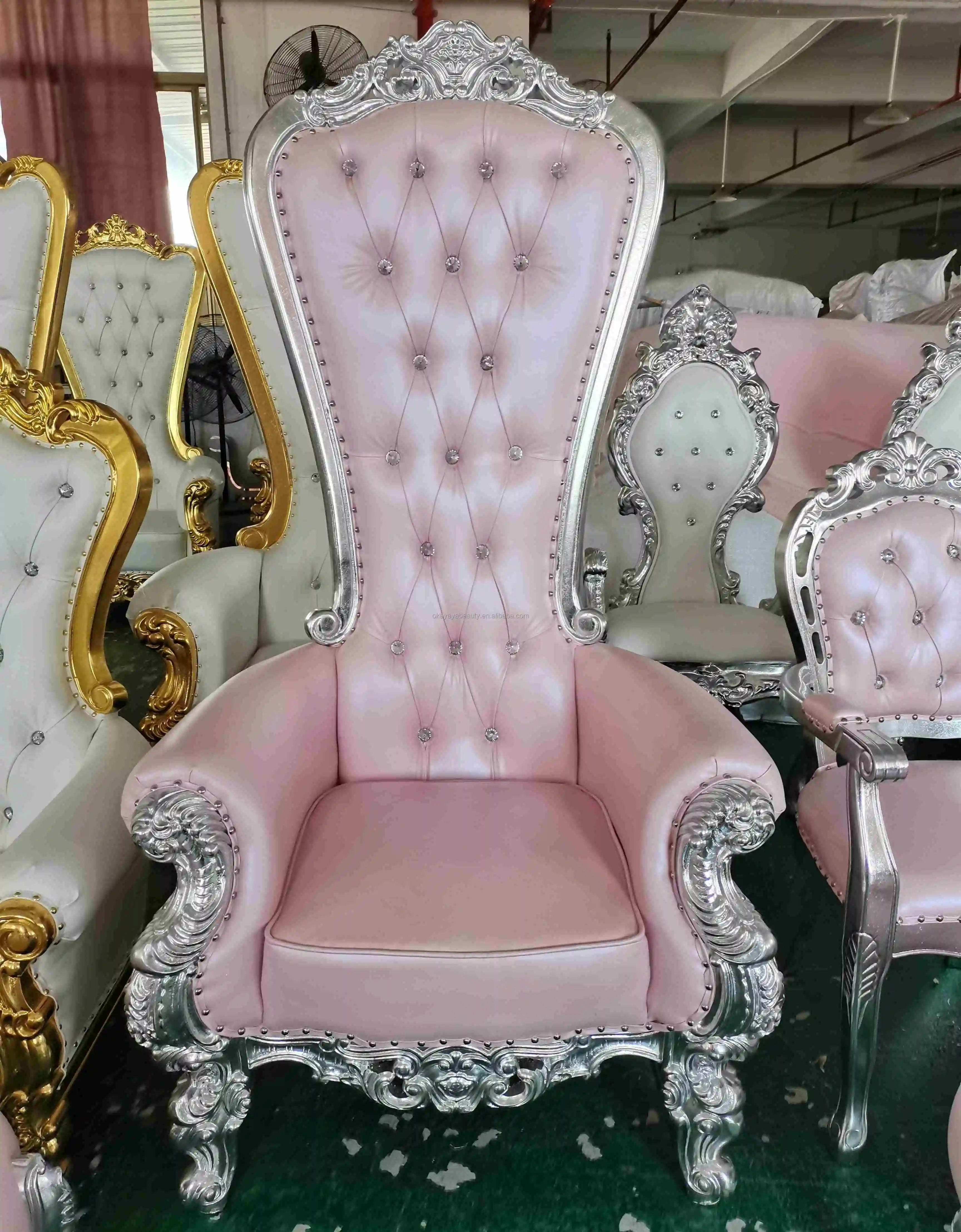

Salon furniture comfortable spa chair women salon princess pedicure chairs with bowl
