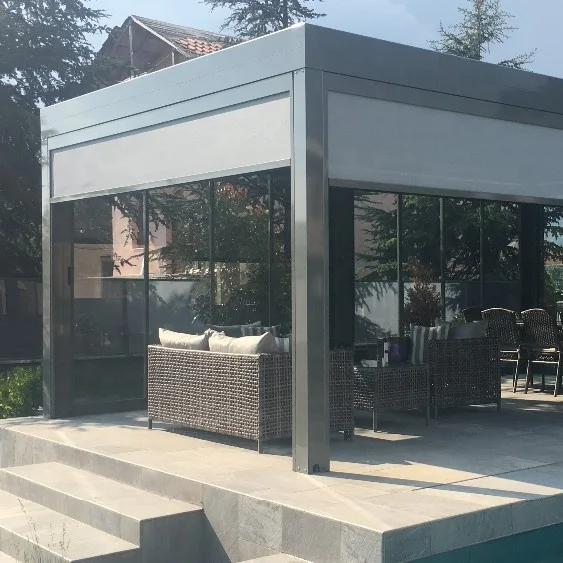 

Lianhong Factory direct sales outdoor gazebo garden pergola, Customized colors