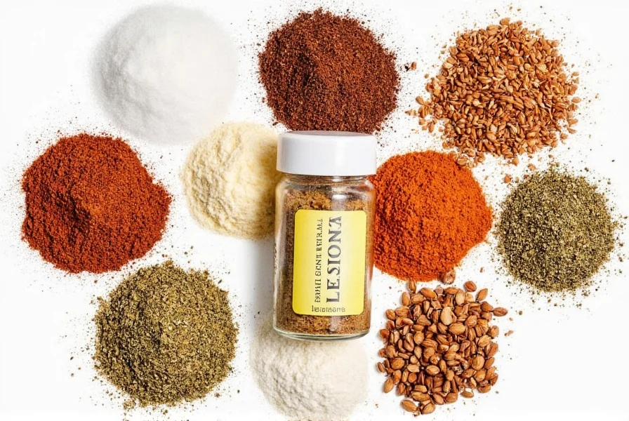 Salt Free Herbs and Spices in Glass Jars