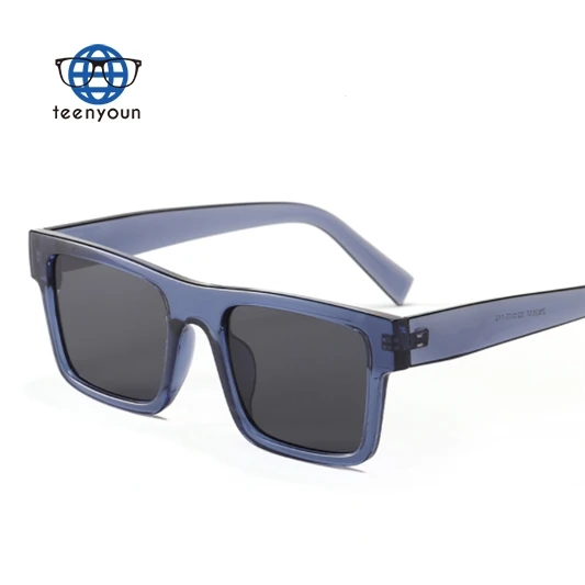 

Teenyoun Custom Logo Trendy Grey Square 2000S For Men 2023 Sun Glasses Sunglasses