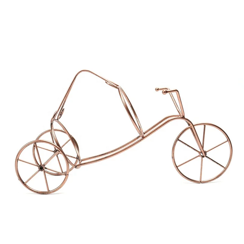 

Time Slow European-style creative household red and white wine decoration wrought iron bicycle wine rack ornaments
