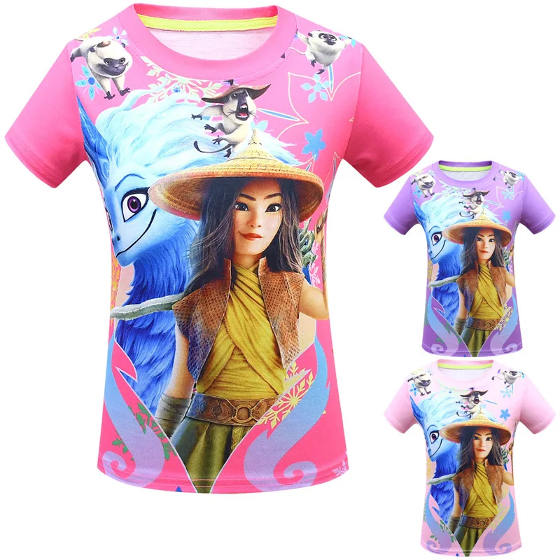 

2021New High Qulaity Girl Boy 3D T-shirt Cartoon Printed Children Outdoor Sport Tees Unisex Casual Clothing For Kids, 3 colors
