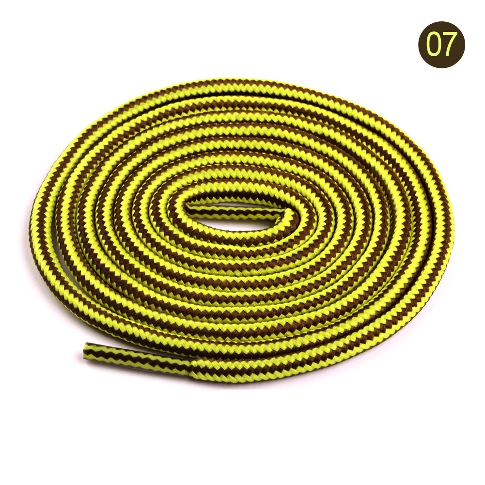 Round Outdoor Hiking Shoelaces Dots Twotone Shoe Laces For Climbing