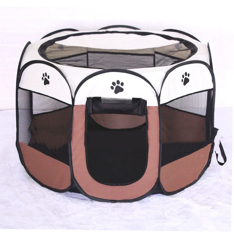 

Pet Play Pen With Waterproof Fabric Suitable for Puppy Dogs Cats and Rabbits Portable and Foldable, Picture
