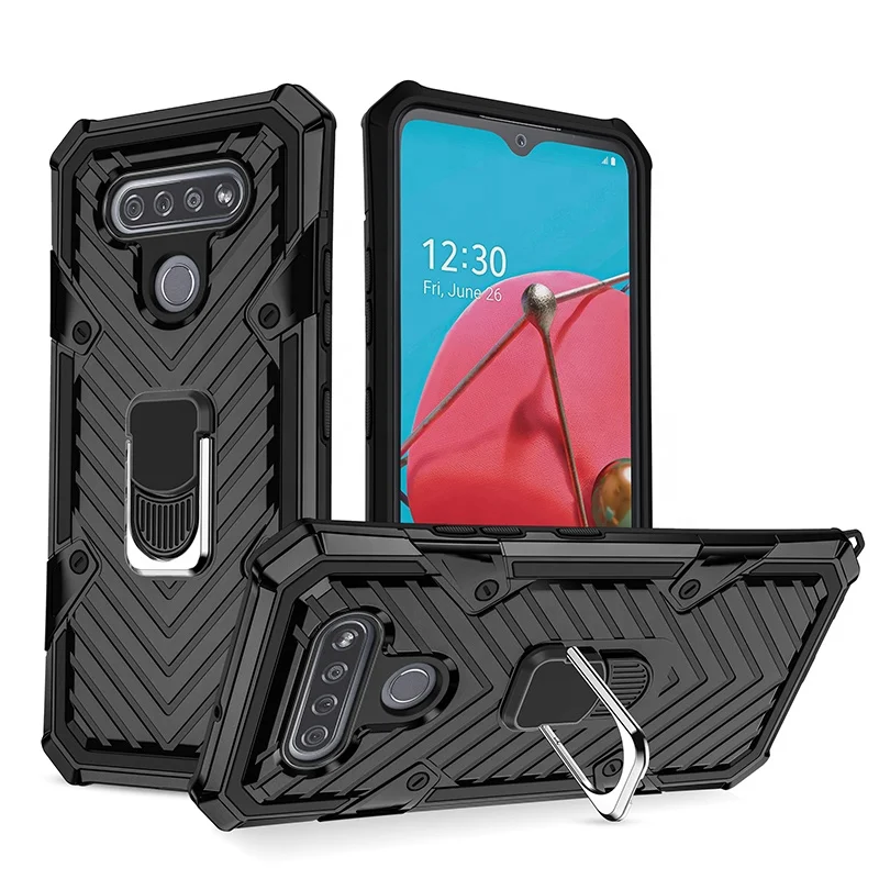 

Factory direct 3 in 1 case for lg stylo 6 magnetic TPU phone case for lg k51 with phone stand, 5 colors