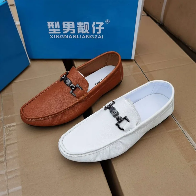 

MD8162 2021 new arrival top quality leather loafer men sport shoes