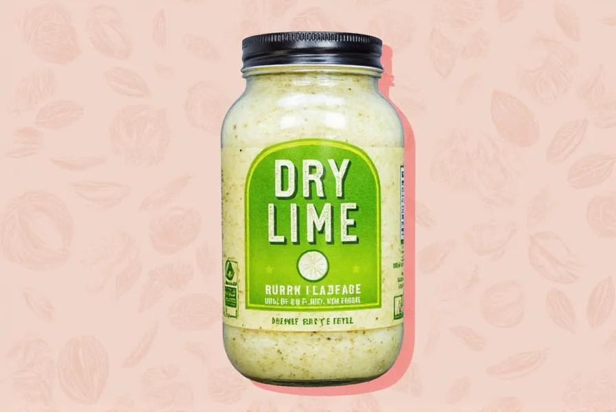 Close-up of crushed dry lime
