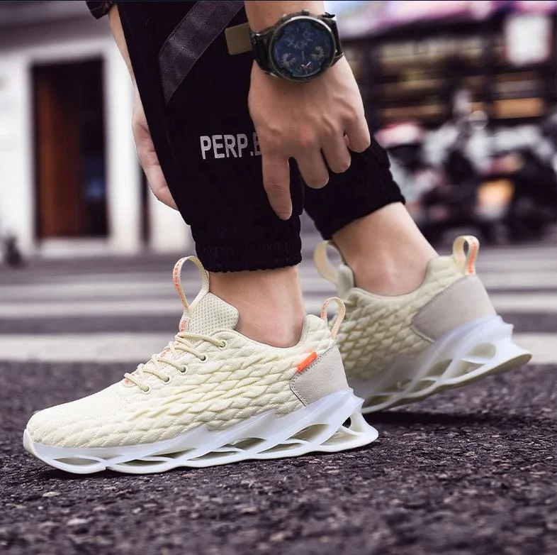 

Original Quality Men Casual Shoes Breathable Lace-up Cushioning Sneakers Fashion Popular Outdoor Running Sports Shoes