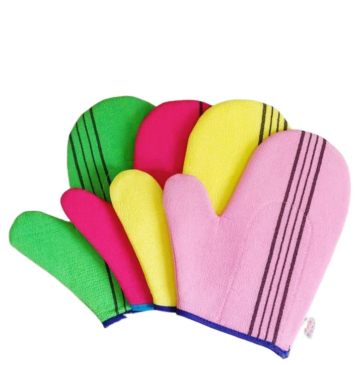 

Home Korean Face Scrub Body Exfoliating Gloves Mitt Bath Wash Shower Cloth