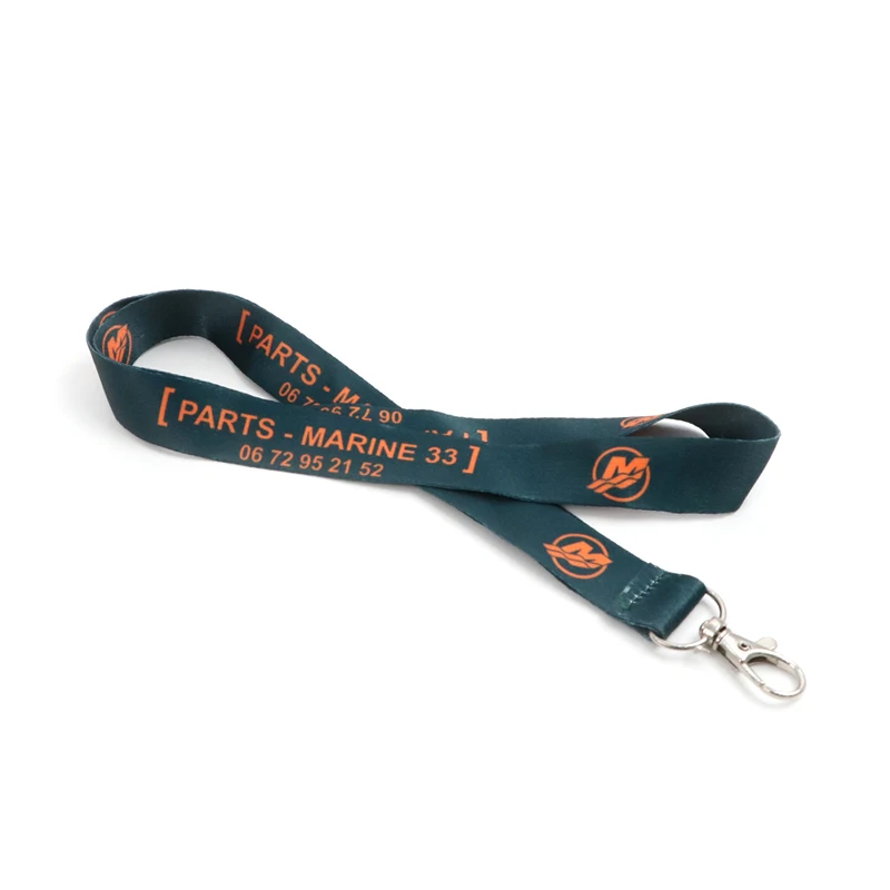 

Personalized Custom high quality white and black pink keychain clip spring lanyard