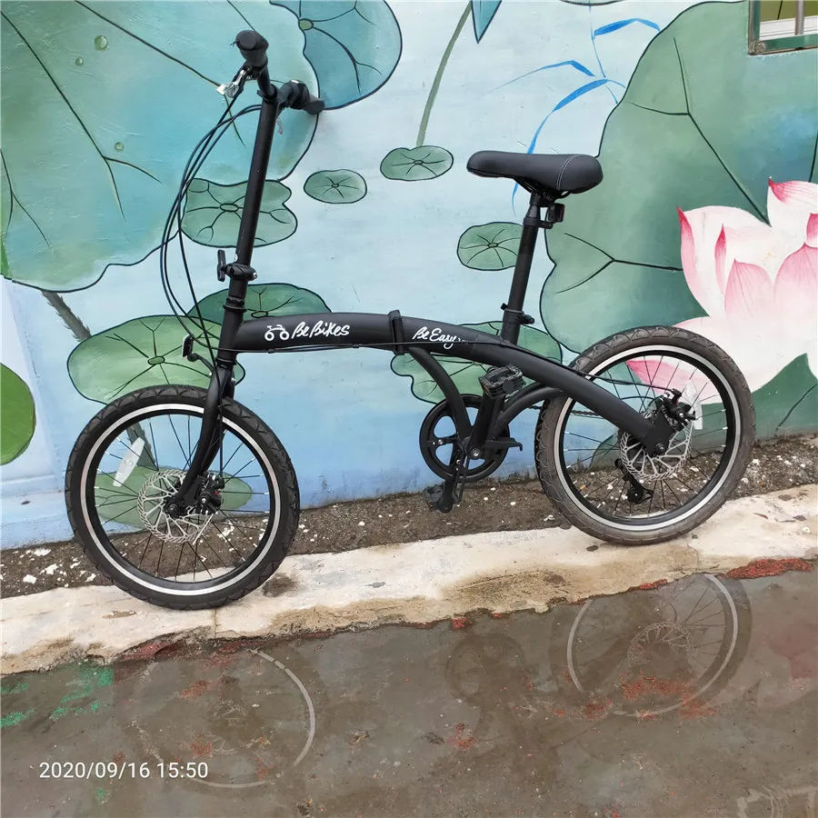 

2 folding 20" *1.75 tire steel bike, Black