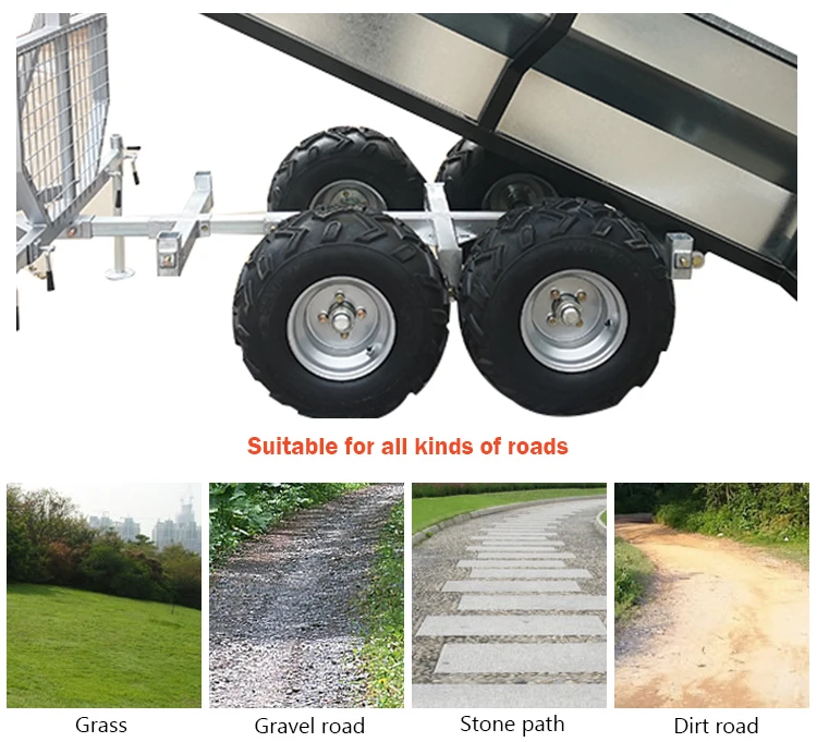 Atv Trailer Farm Tractor Trailer Tipping Firewood Atv Dump Trailer For Garden Wood Trailer