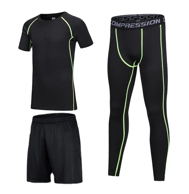 

High Quality Compression Tights Quick Dry Soft Fabric Sport Team Tights Wear Gym Cheap Kids Yoga Suits