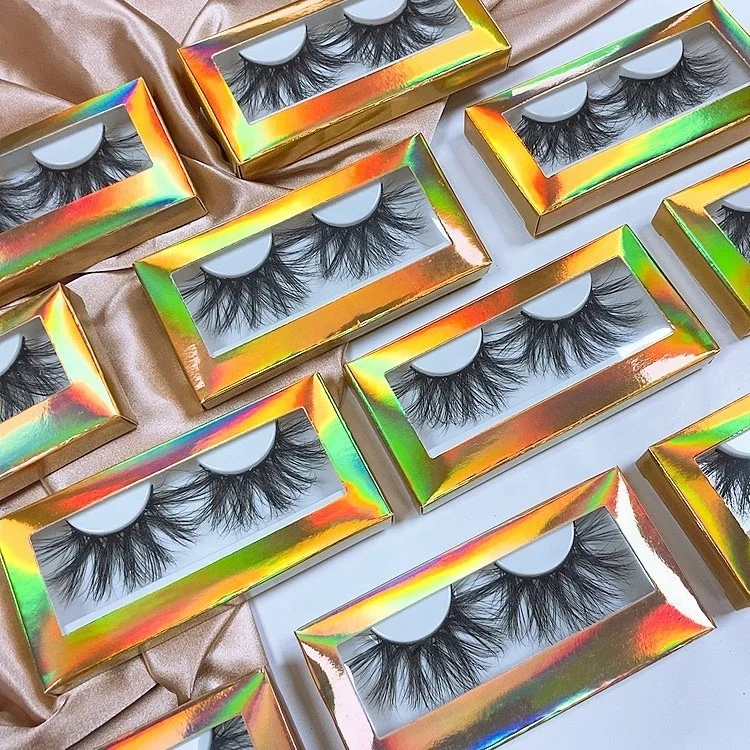 

Best Selling Synthetic faux mink eyelash packaging box 3D high quality silk lashes eyelash vendor customized boxes