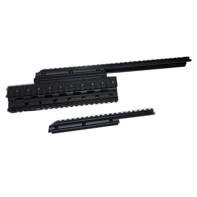 

Wholesale Cheap Price Tactical AKS Saiga 12 Picatinny Quad Rail Handguard Rifle Scope Mount Free Float Handguard, Black