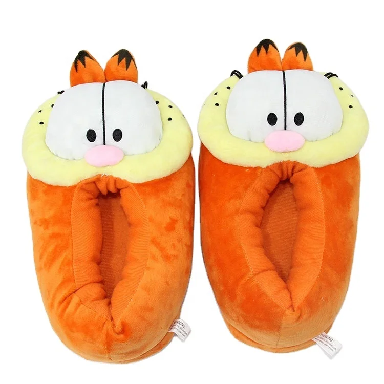 

Soft Stuffed Garfield cat slippers plush cartoon character slippers, Yellow