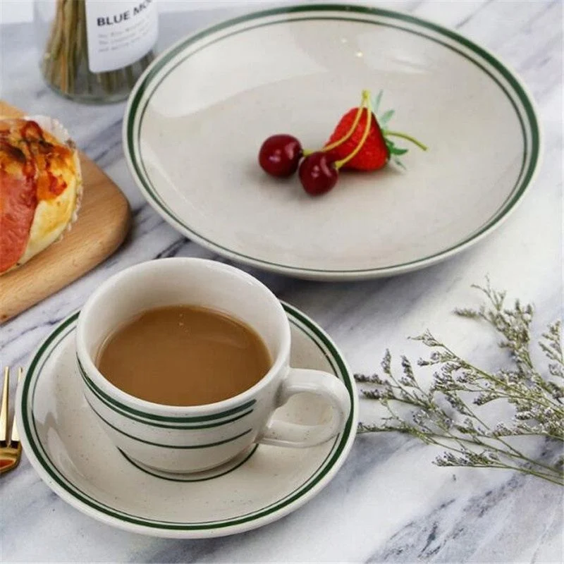 

Stoneware Modern Simple Elegance Healthy Safety Coffee Sets Smooth Durable High Quality Convenient Tea, Green