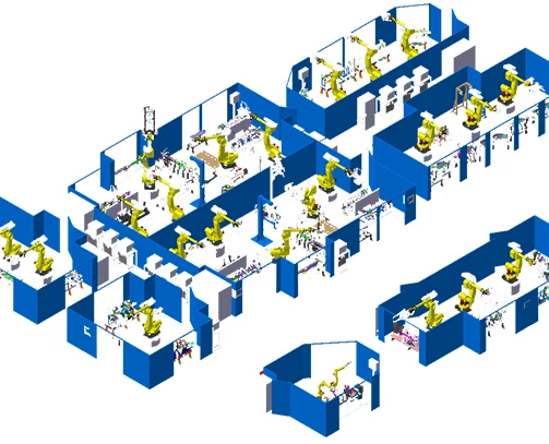 
Car door sill spot welding robot 