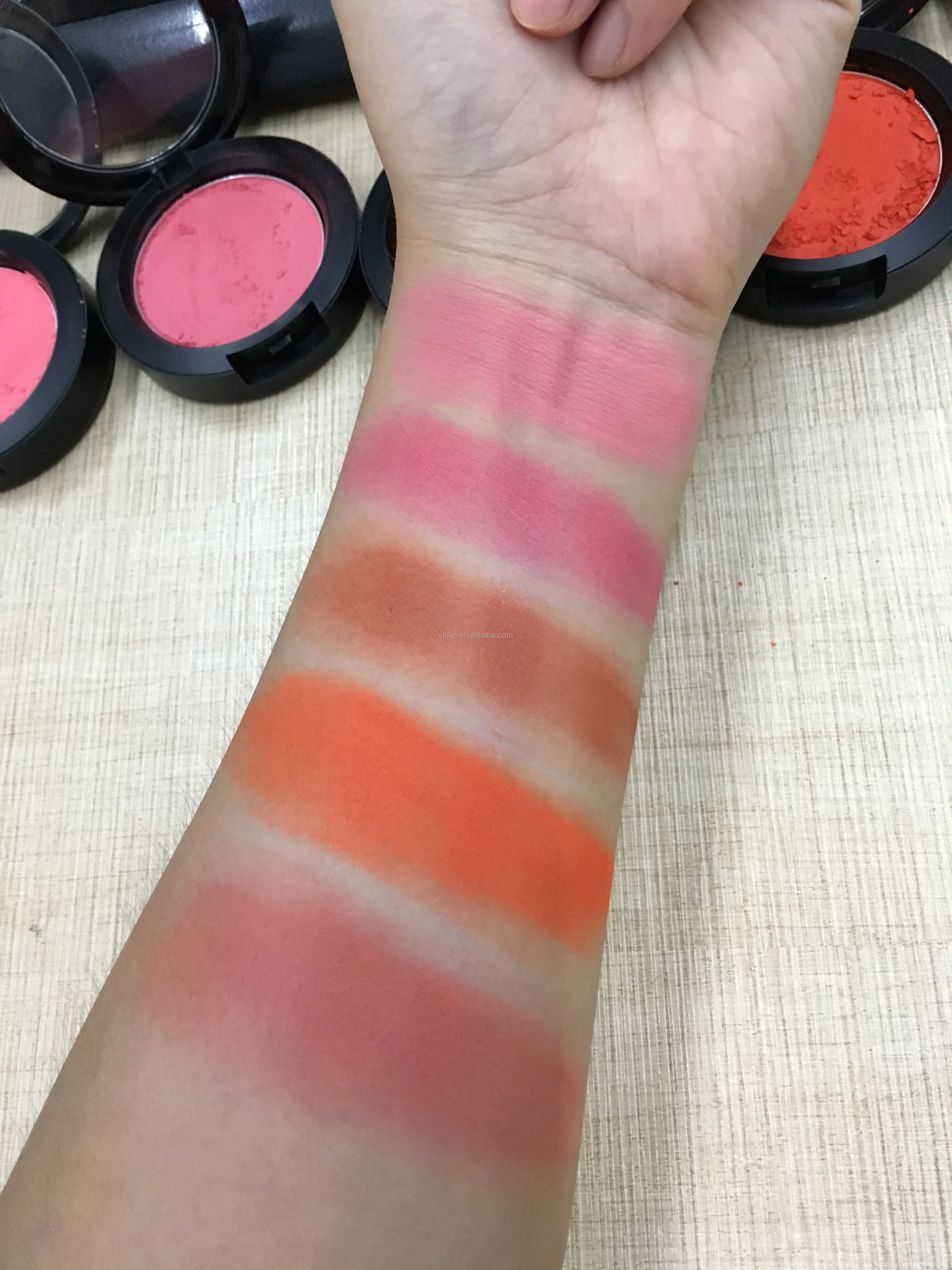 Wholesale 5 Colors Custom Single High Pigment Blush Private Label