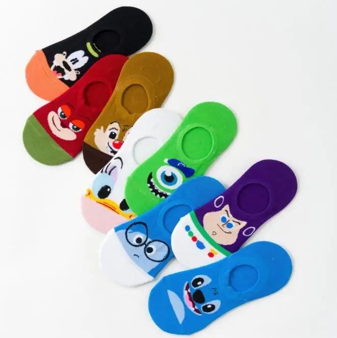 

Wholesale Women Cute Socks Cartoon Cotton Boat Socks Funny Invisible Socks Women, As shown