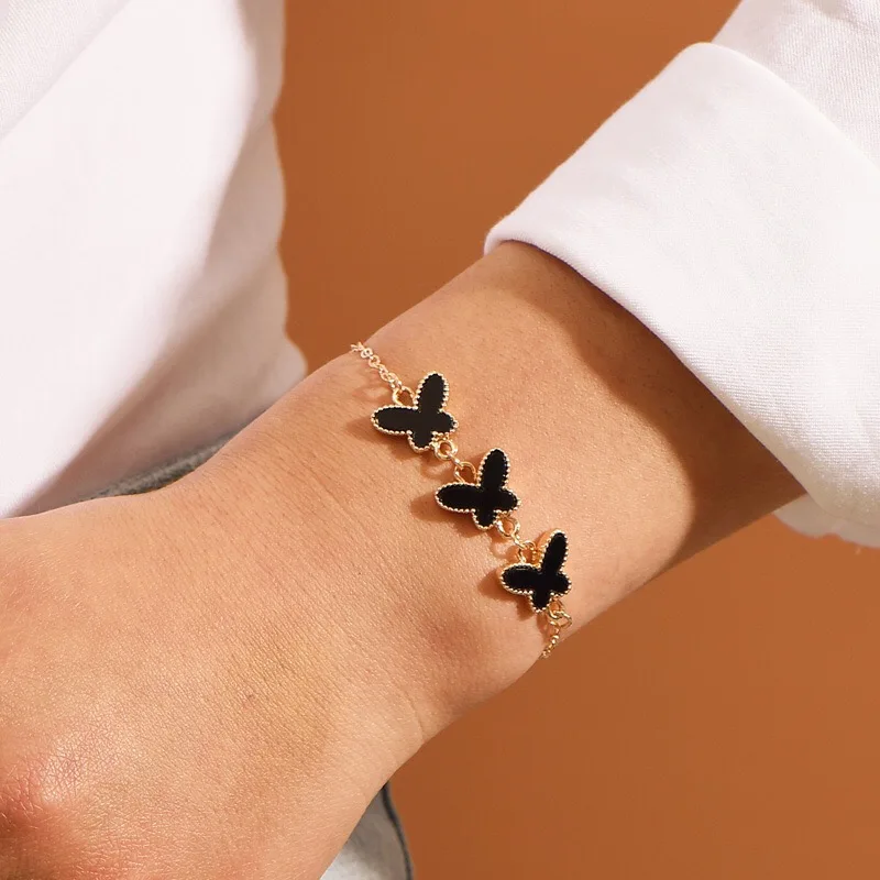 

New Multi-color Butterfly Bracelet Adjustable Metal Fashion Bracelet