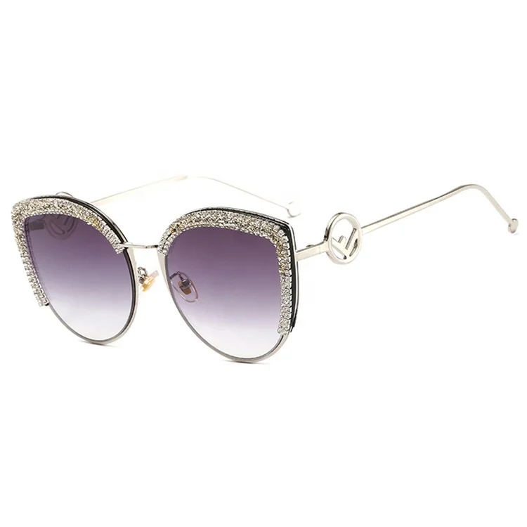

DASIYER 2020 New Trend Handmade Ladies Luxury Shiny Diamond Cateye Bling Rhinestone Sunglasses For Women, C1,c2,c3,c4,c5,c6,c7