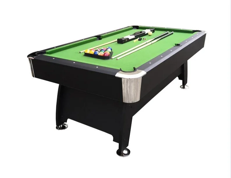 black billiard table