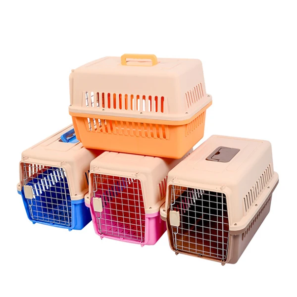 

Travel Pet Carrier Plastic Small Cat Dog Kennels Cage Carrier