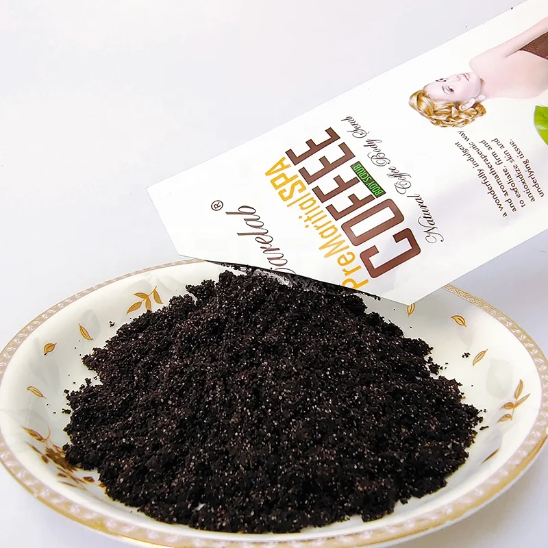 

Private label Custom Skin Care Whitening Exfoliating Natural Organic Easy To Carry Arabica Coffee Body Scrub