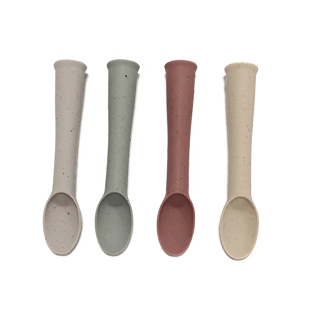 

Eco-friendly soft-tip silicone baby spoon feeder soup baby feeding spoon for baby kids children training spoons