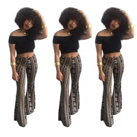 

2019 new women's pants bohemian flared pants trousers lounge pants