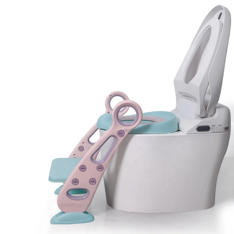 

2021 hot selling plastic step type baby potty training seat, Pink/blue/green/lilac