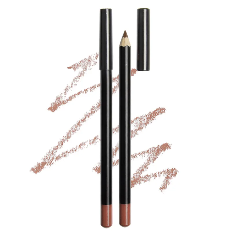 

Dropshipping Free sample No Logo 21 Colors Vegan Lipliner waterproof creamy Lip liner pencil, 21 color