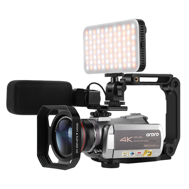 

AZ50 Microphone Accessories Wide Angle Lens Camcordrer 4K UHD Stabilizers Video Camera