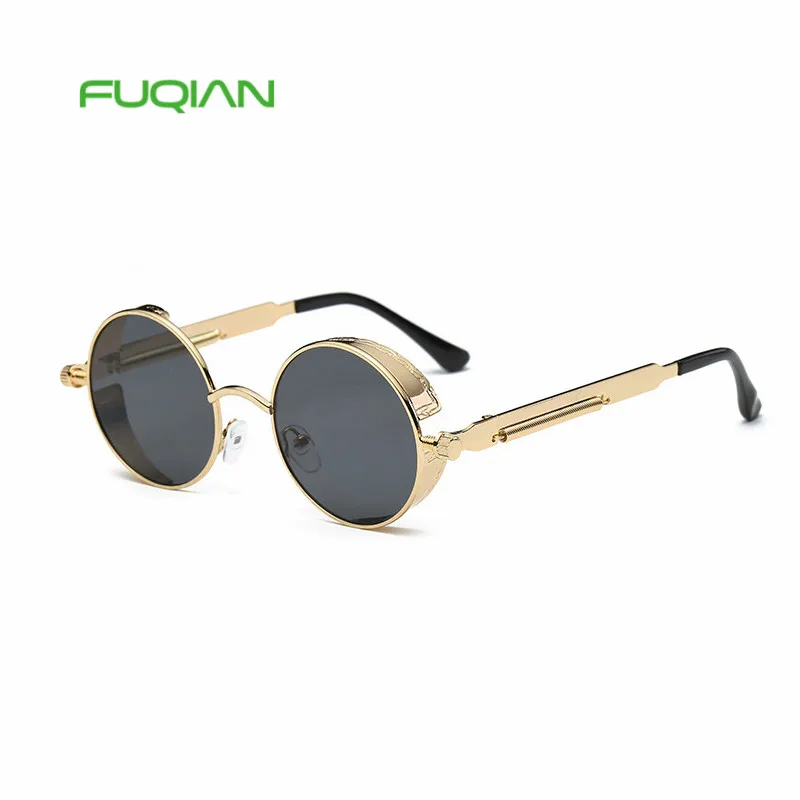 

2020 Hot Promotional Men Metal Small Round Women Mirror Steam punk Sunglasses, Any colors is available