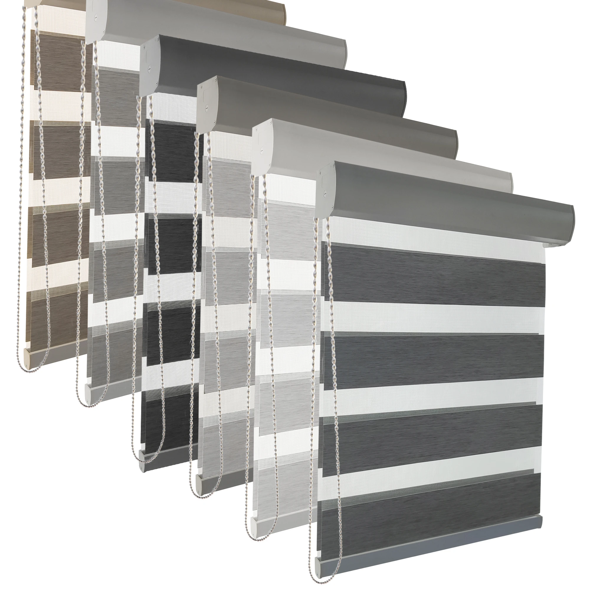 

Polyester curtain day night roller zebra blinds for home