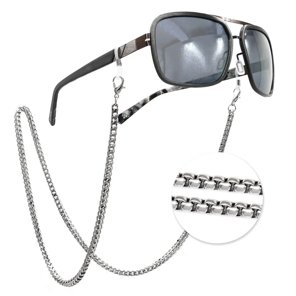 

Hotsale Stainless Steel Glasses Cords Eyewear Accessories Masking Lanyard Chain Eyeglass Holders Sunglass Strap, As shown or customized