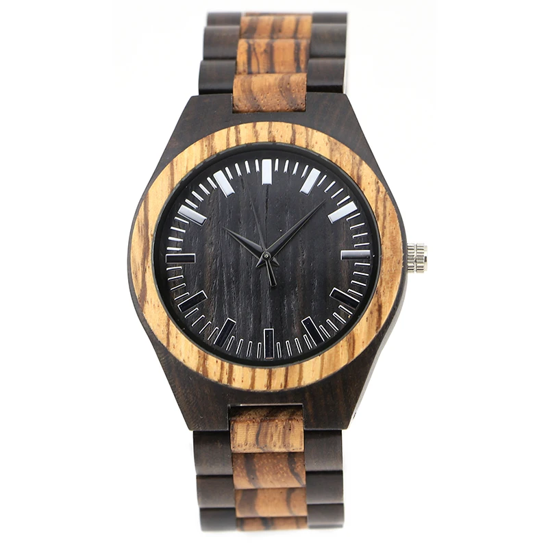 

Design Wood Watch Station Natural Wooden Watch Pointer Wood Watch, Maple/black/red/green/zebra/bamboo