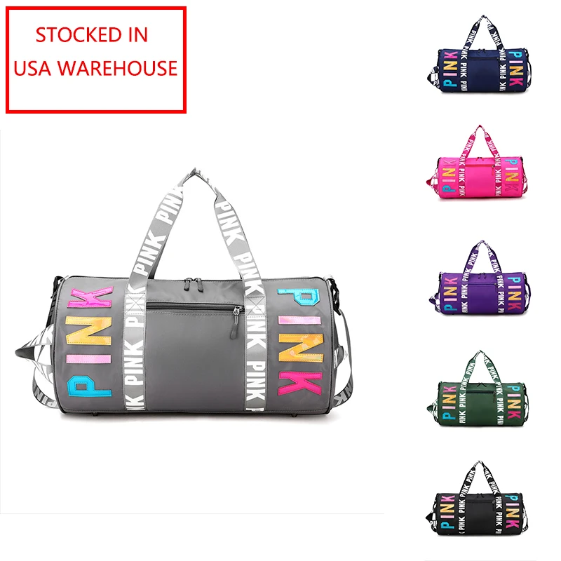 

Custom Logo Laser Handbag Weekend Designer Spinnanight Bags Wholesale Pink Women Tote Overnight Bag Women, Blue,yellow,gray,green,purple,black,