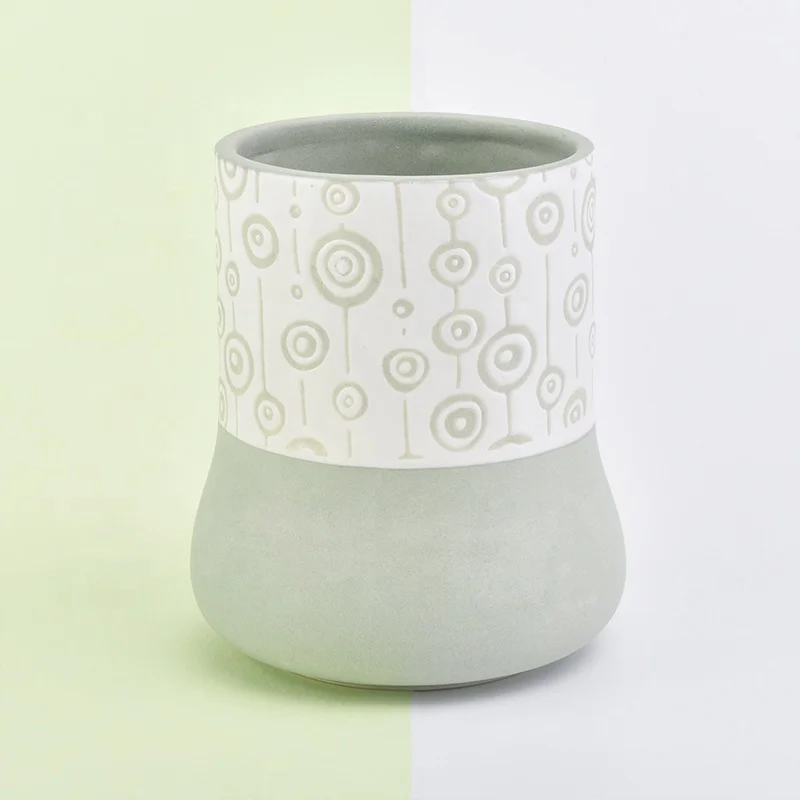 Unique glazed tealight ceramic candle holder