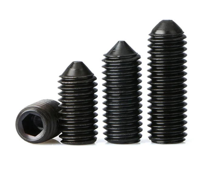Socket Set Screws Cone Point Black Oxide 45H Steel Details about   M5 x 6mm 