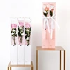 Luxury Single Rose Paper Box Custom Colour Rectangle Packaging Box For Flower With Windlow