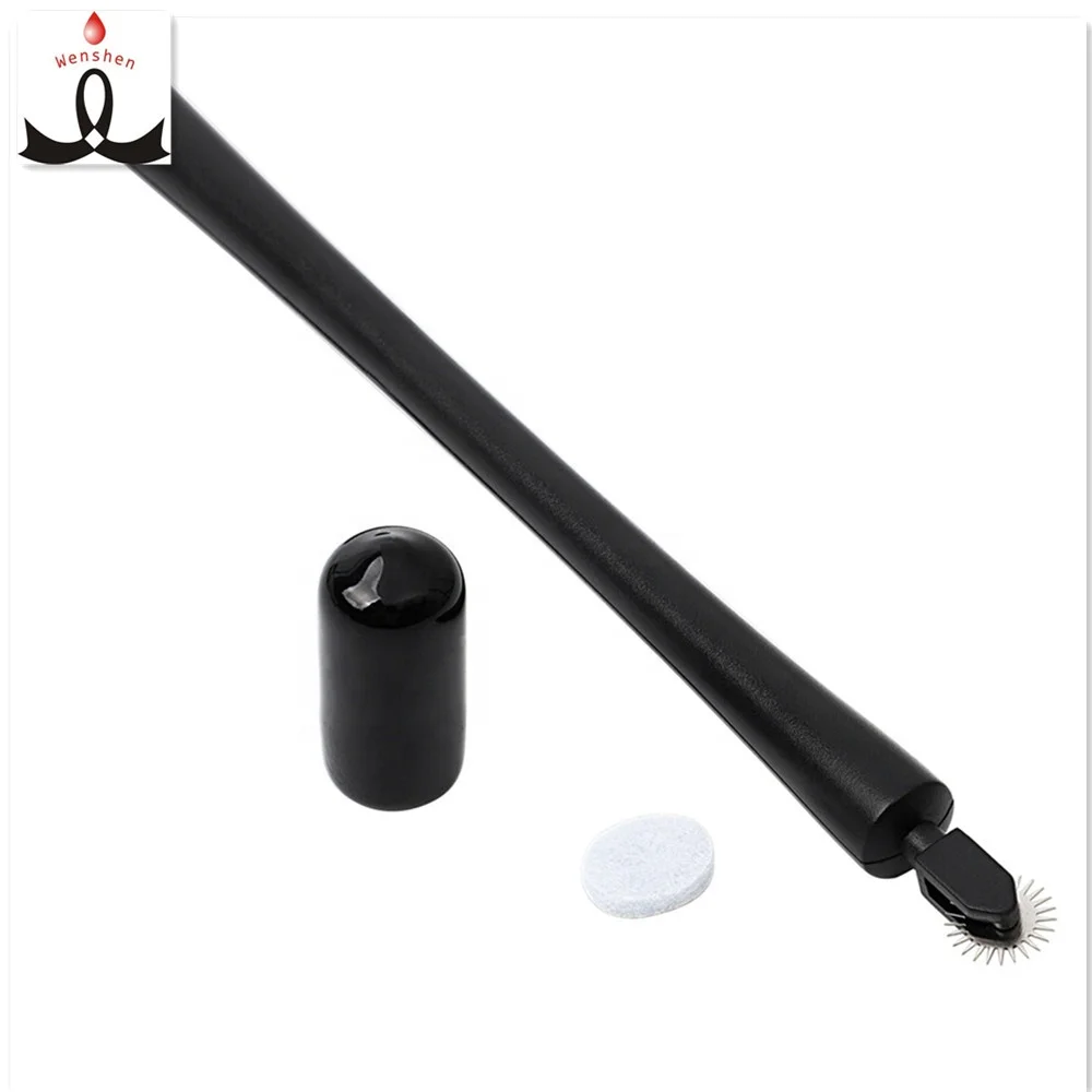 

OEM New Arrival Black Disposable Roller Microshader Holder Wheel Blade Micro Powder Pen Ombre Shading BrowTattoo Eyebrow