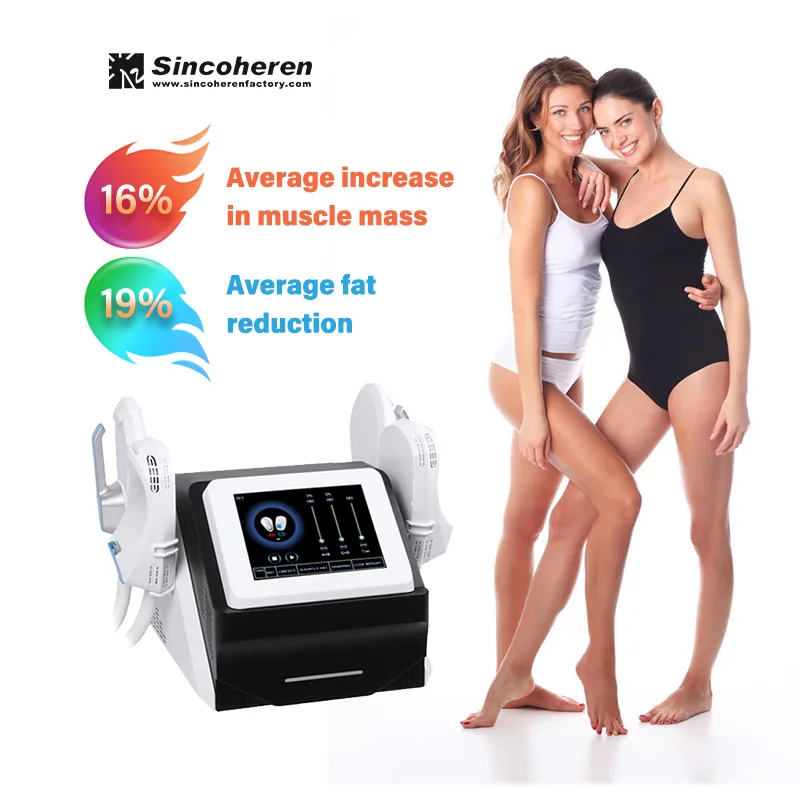 

Portable Emslim Sincoheren Neo Body Slimming Muscle Building Machine With Rf 4 Handles